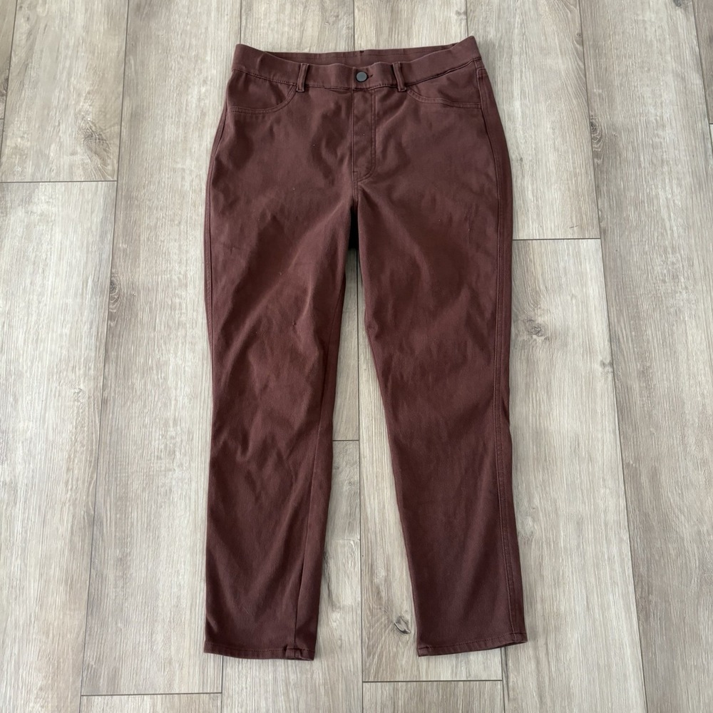 Uniqlo Ultra Stretch High Rise Legging Pants WOMENS SIZE L Brown‎ Pull On